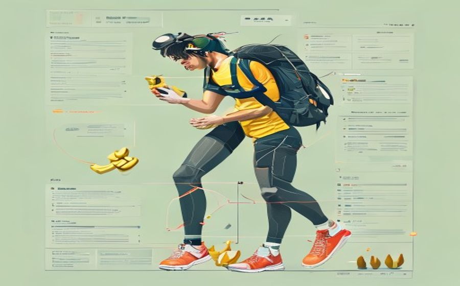 越野跑选手吃香蕉